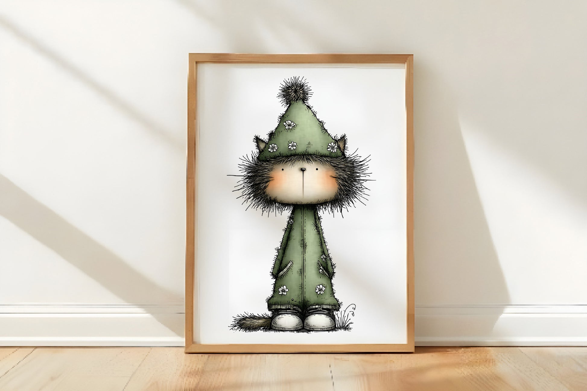 Funny Christmas Cat Clipart PNG
