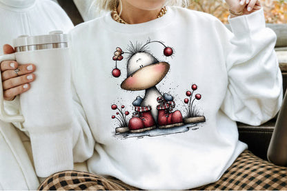 Funny Christmas Goose PNG Clipart Bundle Commercial Use
