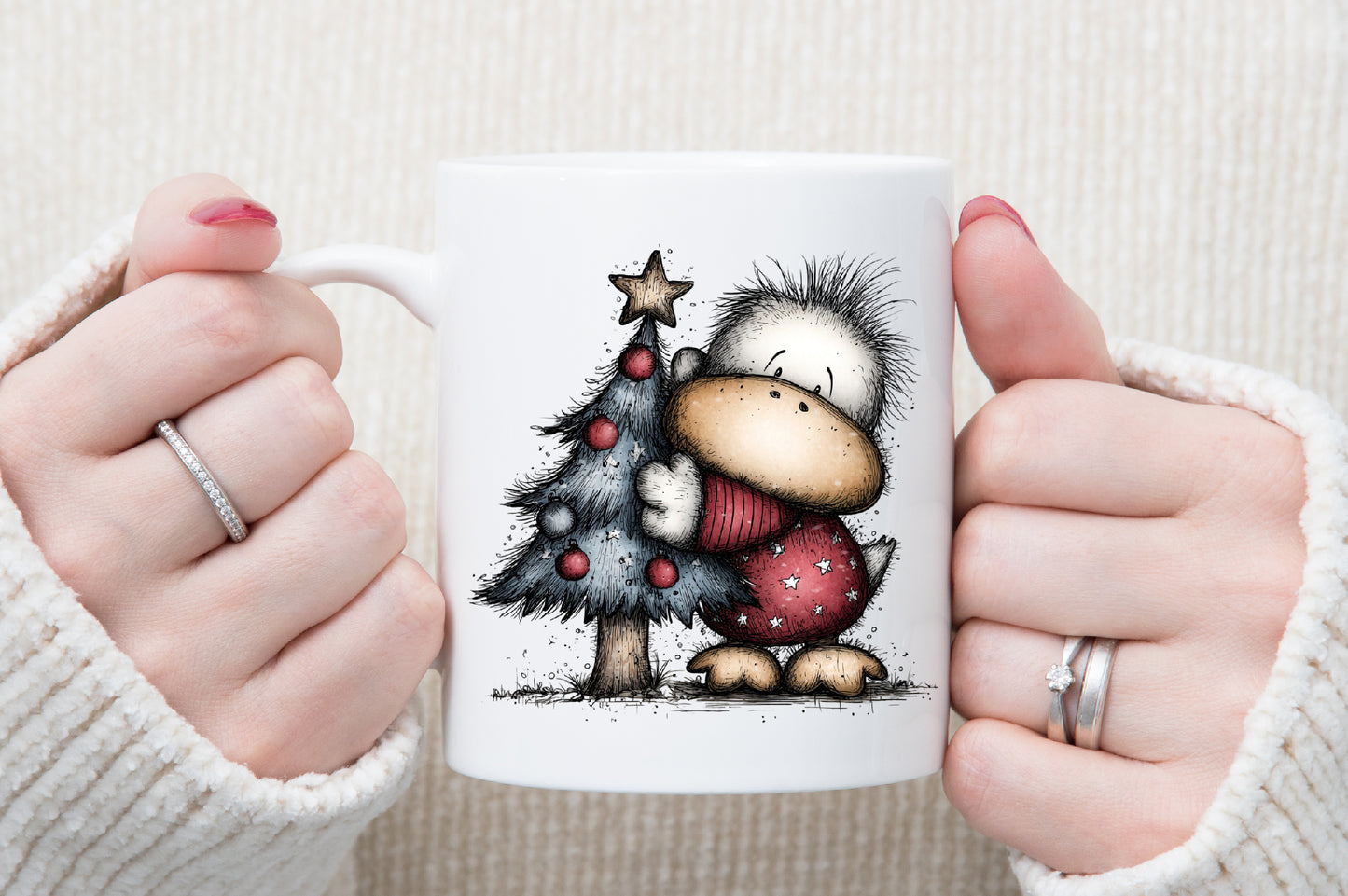 Funny Christmas Goose PNG Clipart Bundle Commercial Use