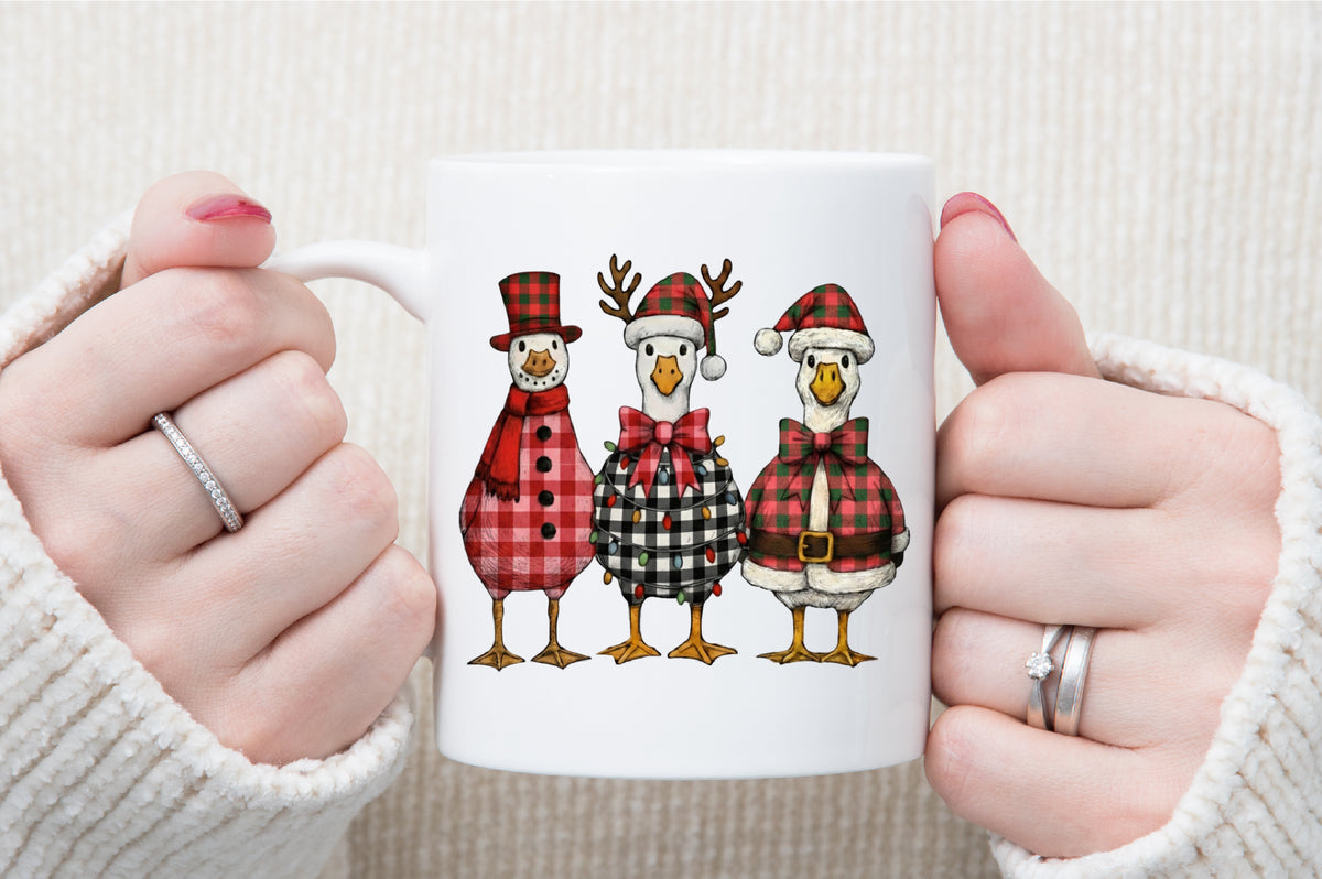 Funny Christmas Goose PNG