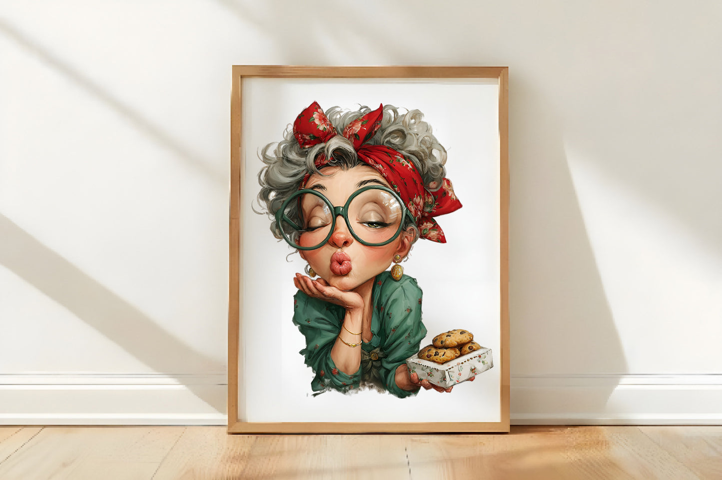 Funny Christmas Grandma Clipart PNG Sublimation