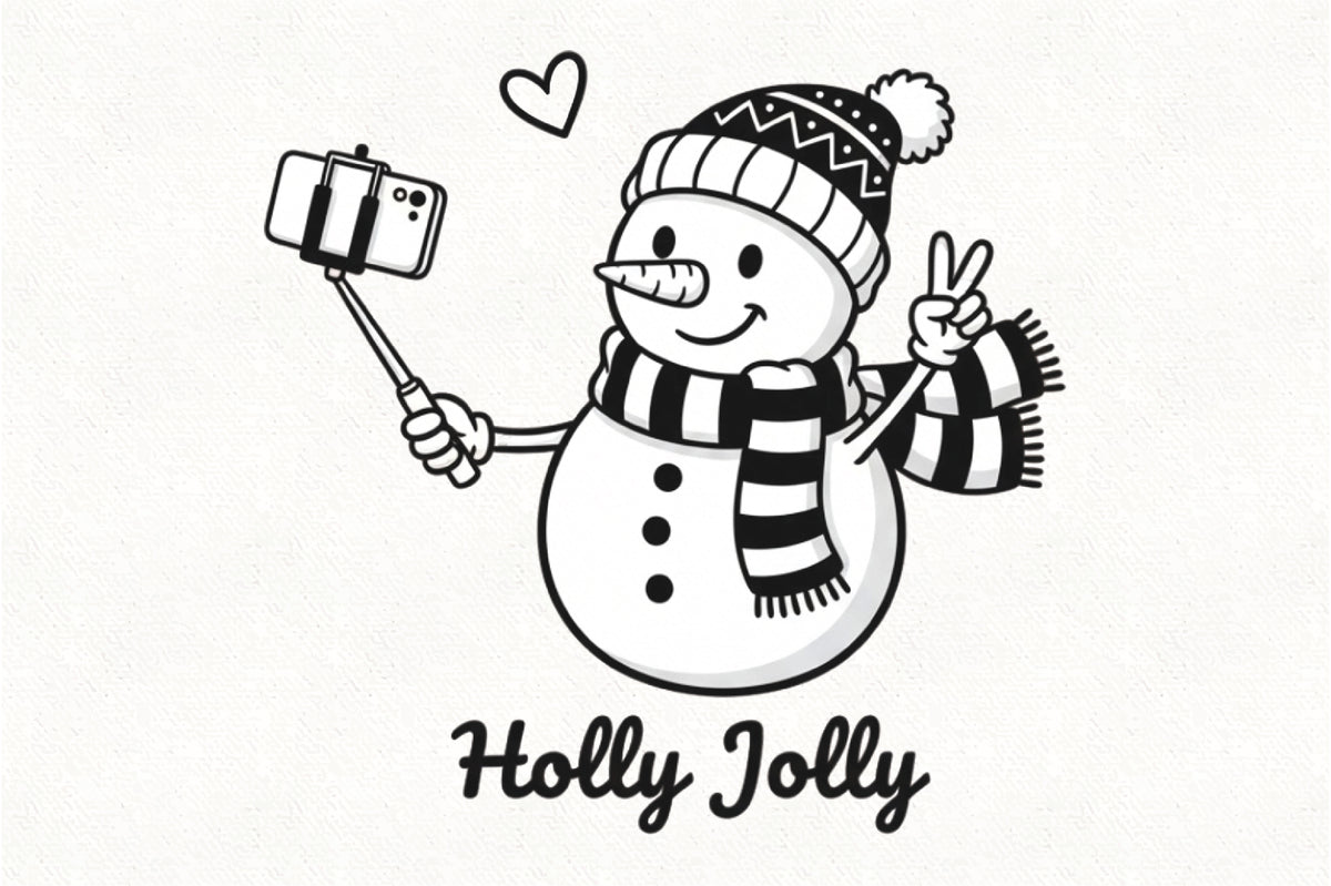 Holly Jolly Snowman PNG