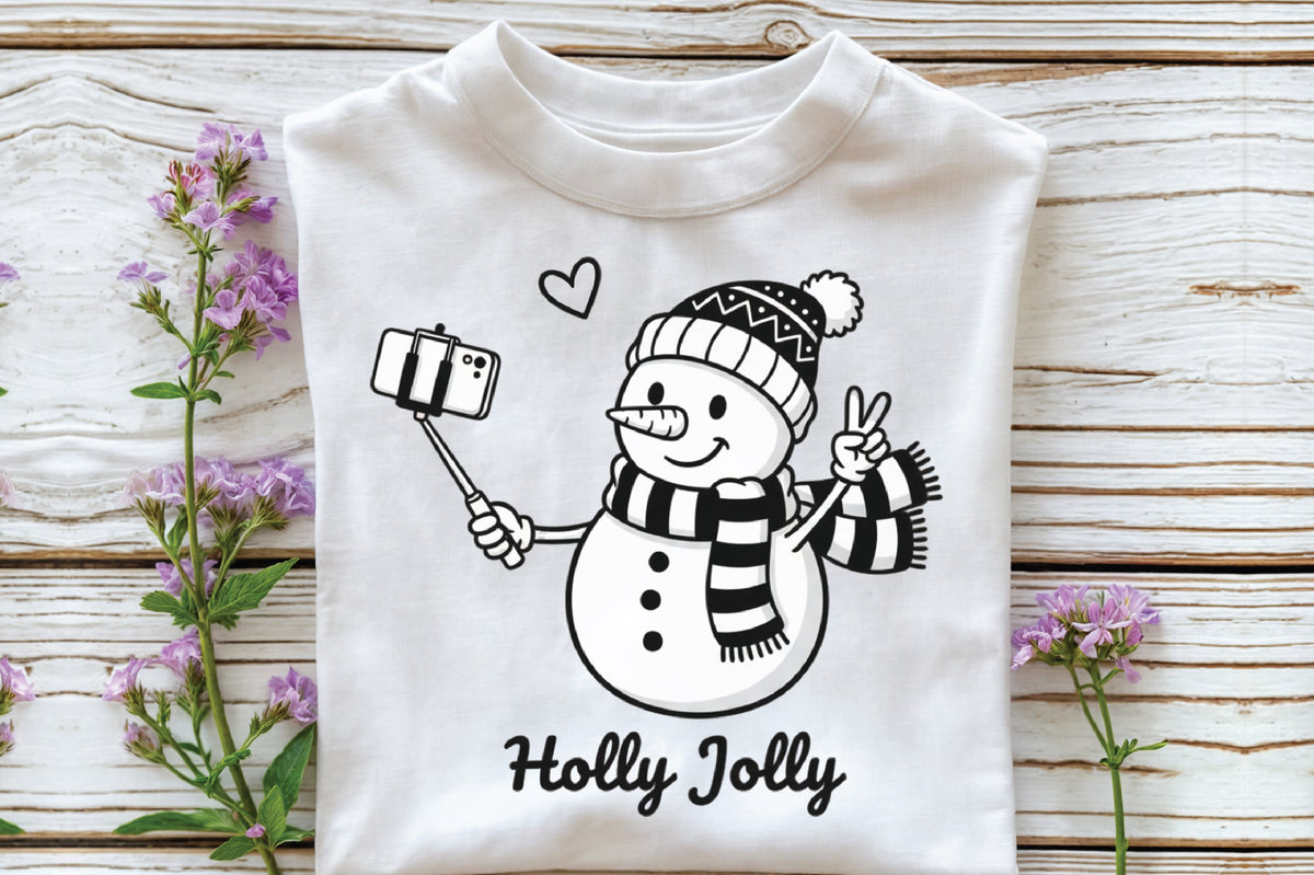 Holly Jolly Snowman PNG