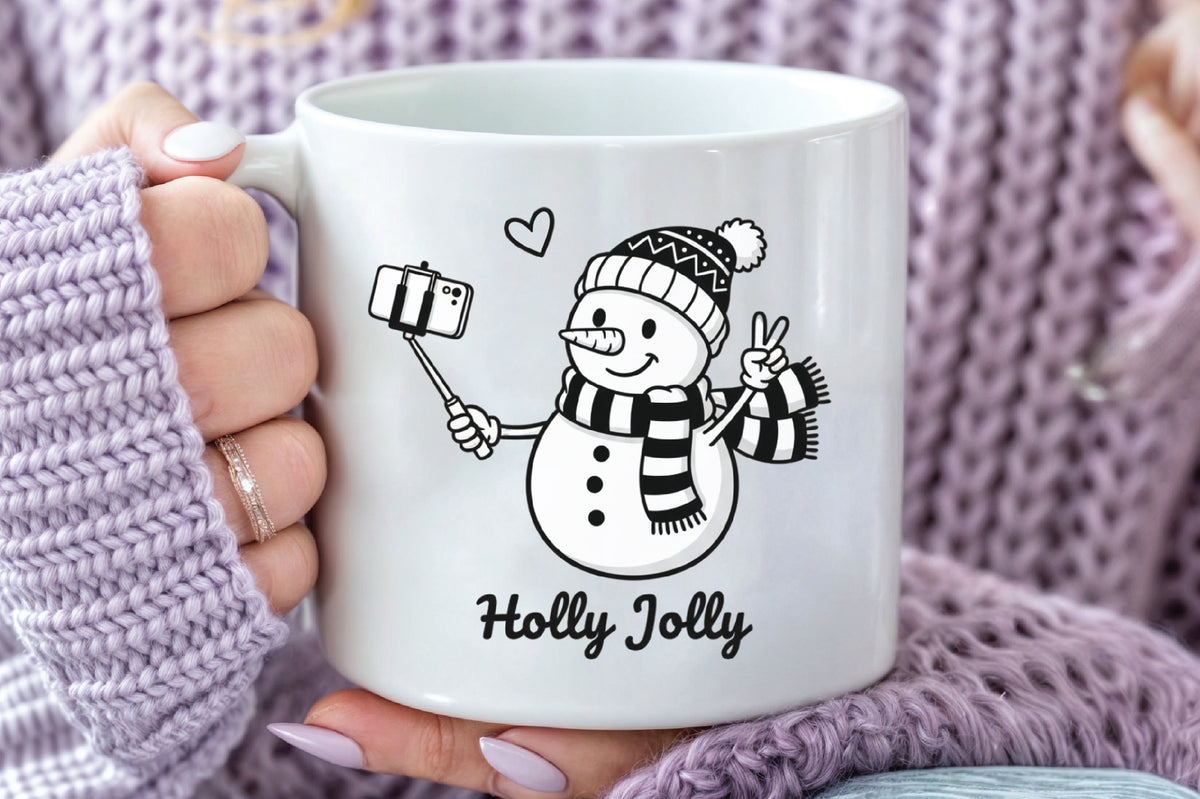 Holly Jolly Snowman PNG
