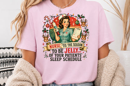 Funny Christmas Nurse Girls PNG Sublimation Design