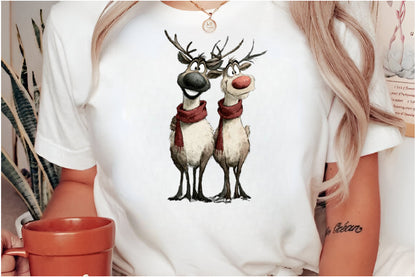 Funny Christmas Reindeer Clipart PNG