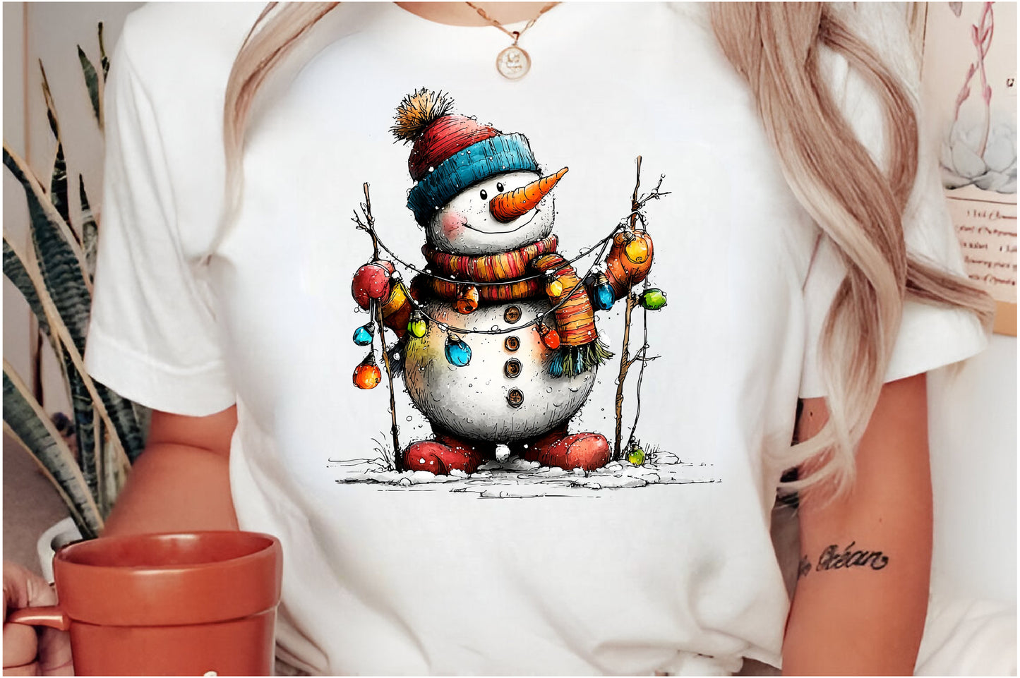 Funny Christmas Snowman Clipart PNG