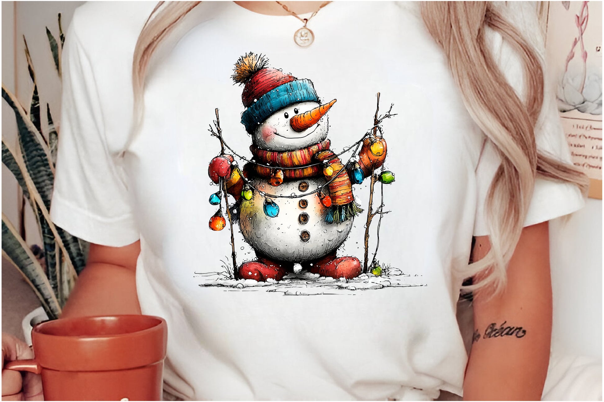 Funny Christmas Snowman Clipart PNG
