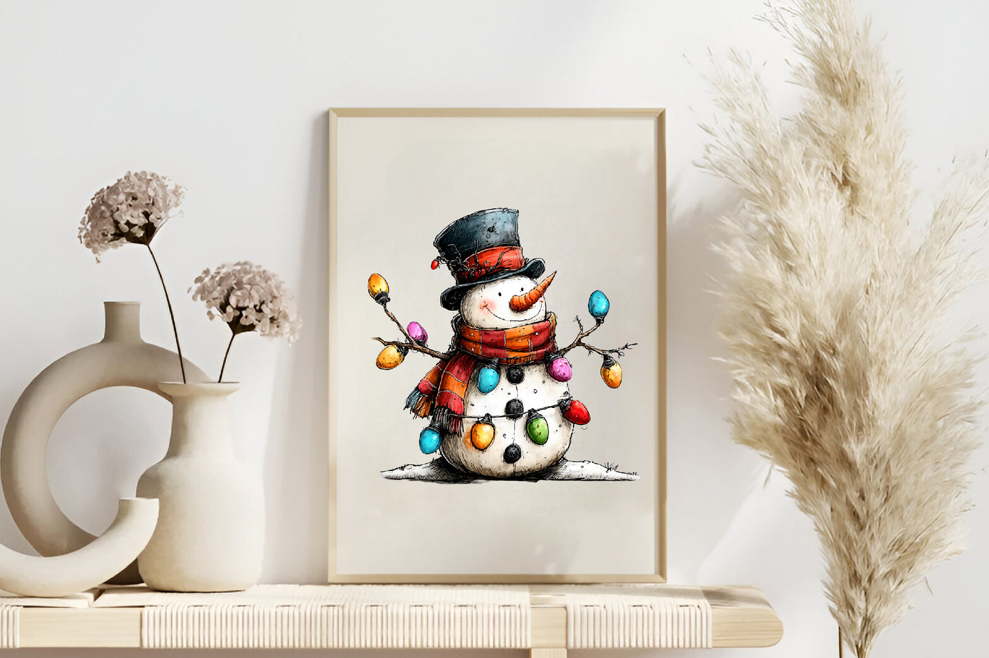 Funny Christmas Snowman Clipart PNG