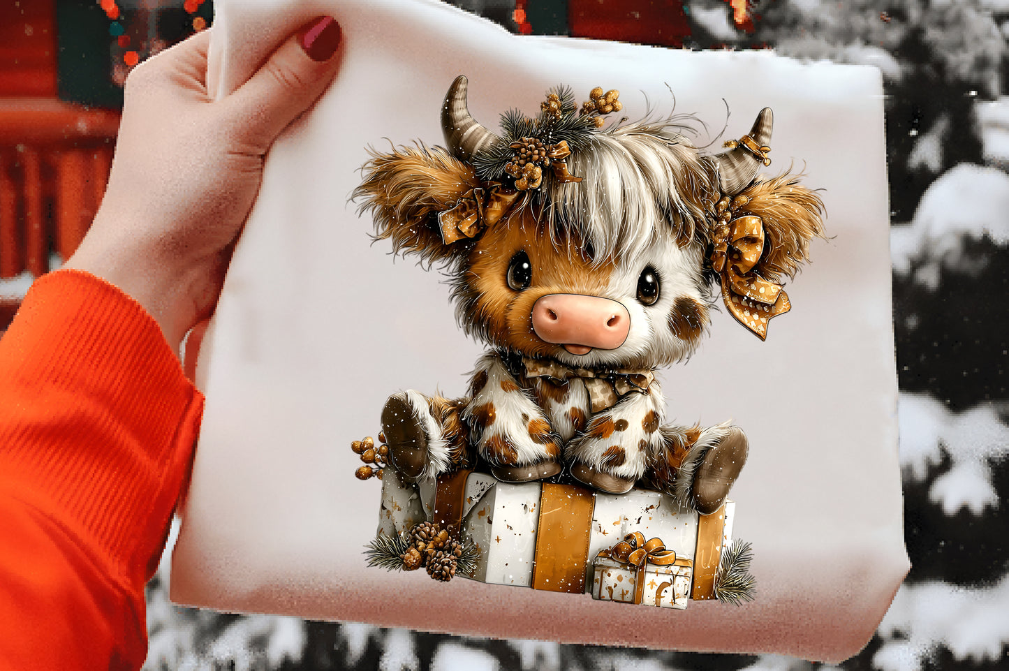 Funny Christmas Teddy Bear Clipart PNG Bundle | Cute Watercolor Holiday Bear Clipart