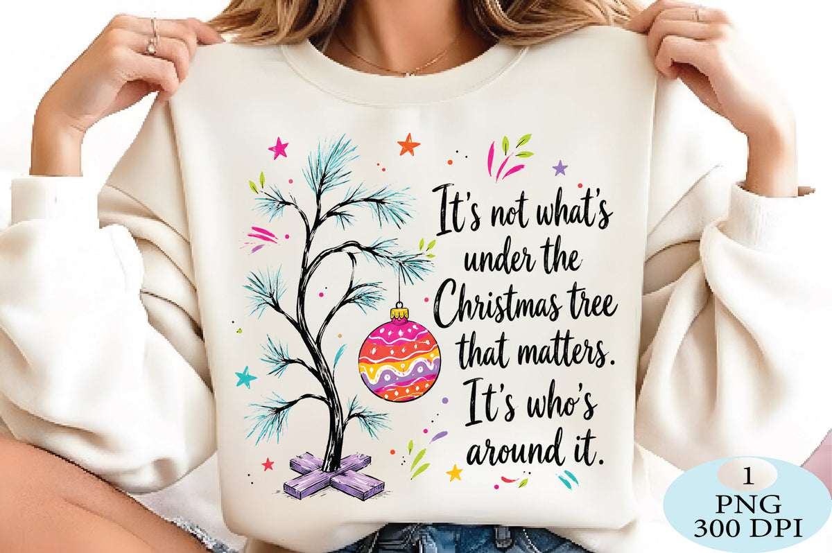 Funny Christmas Tree Quote PNG