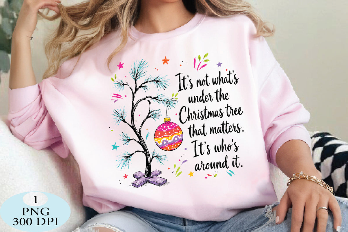 Funny Christmas Tree Quote PNG