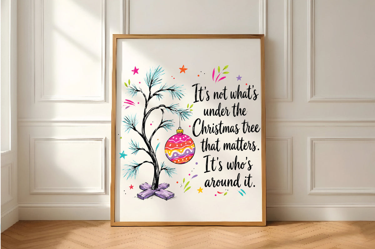 Funny Christmas Tree Quote PNG