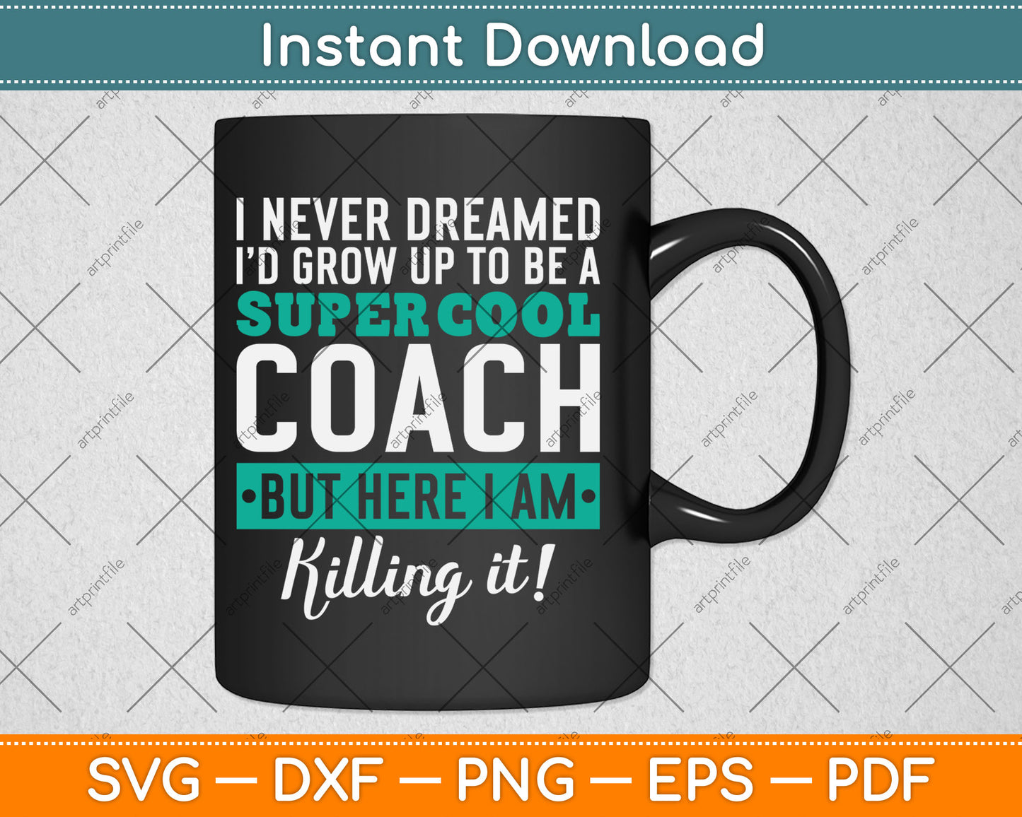 Funny Coach Appreciation Thank You Gift Svg Digital Cutting File