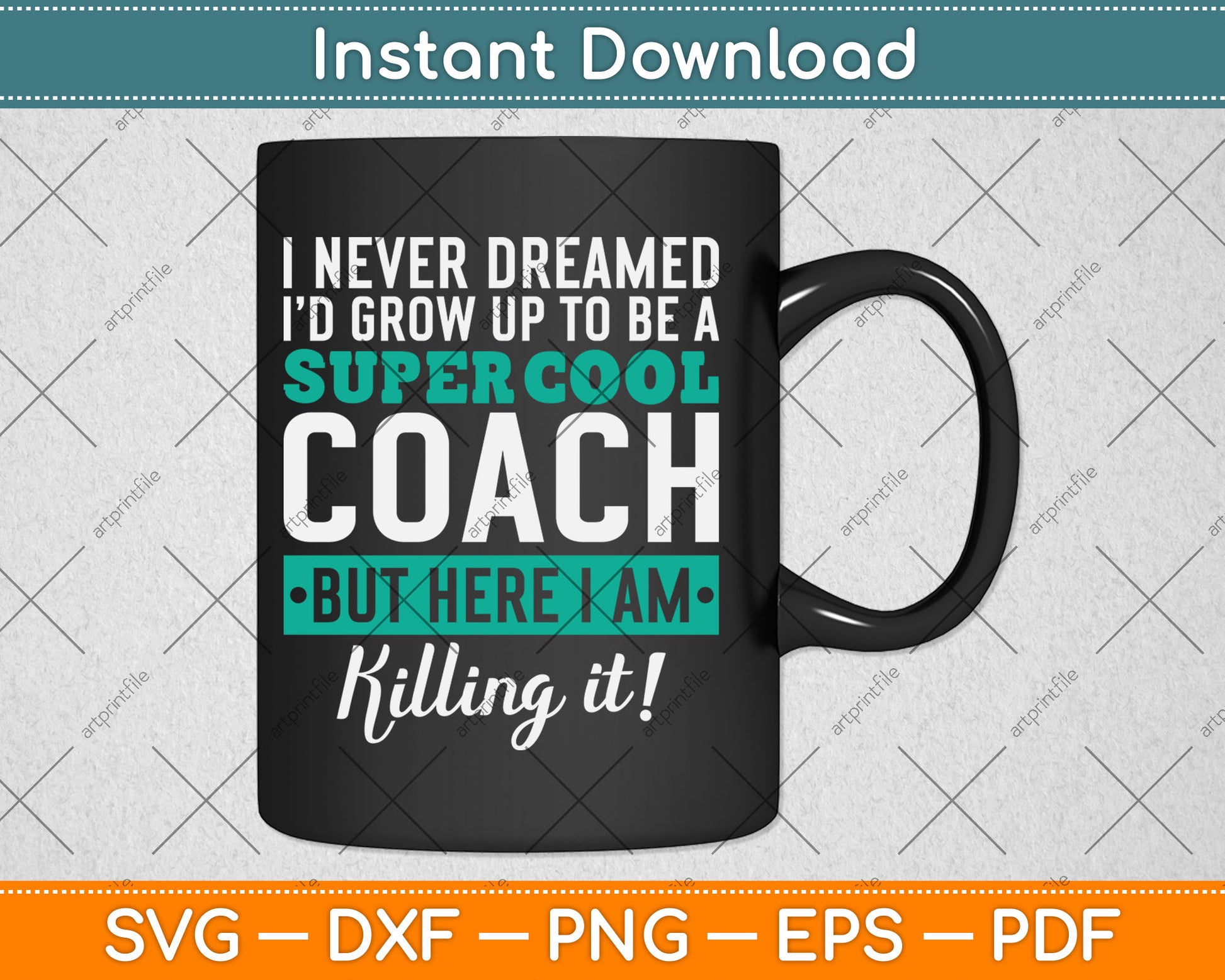 Funny Coach Appreciation Thank You Gift Svg Digital Cutting File