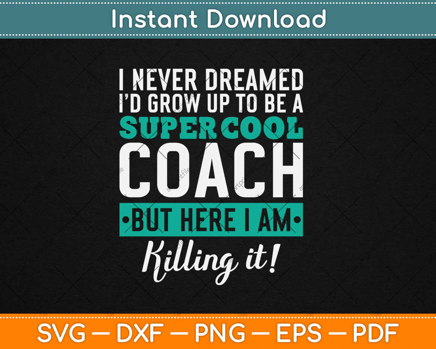 Funny Coach Appreciation Thank You Gift Svg Digital Cutting File