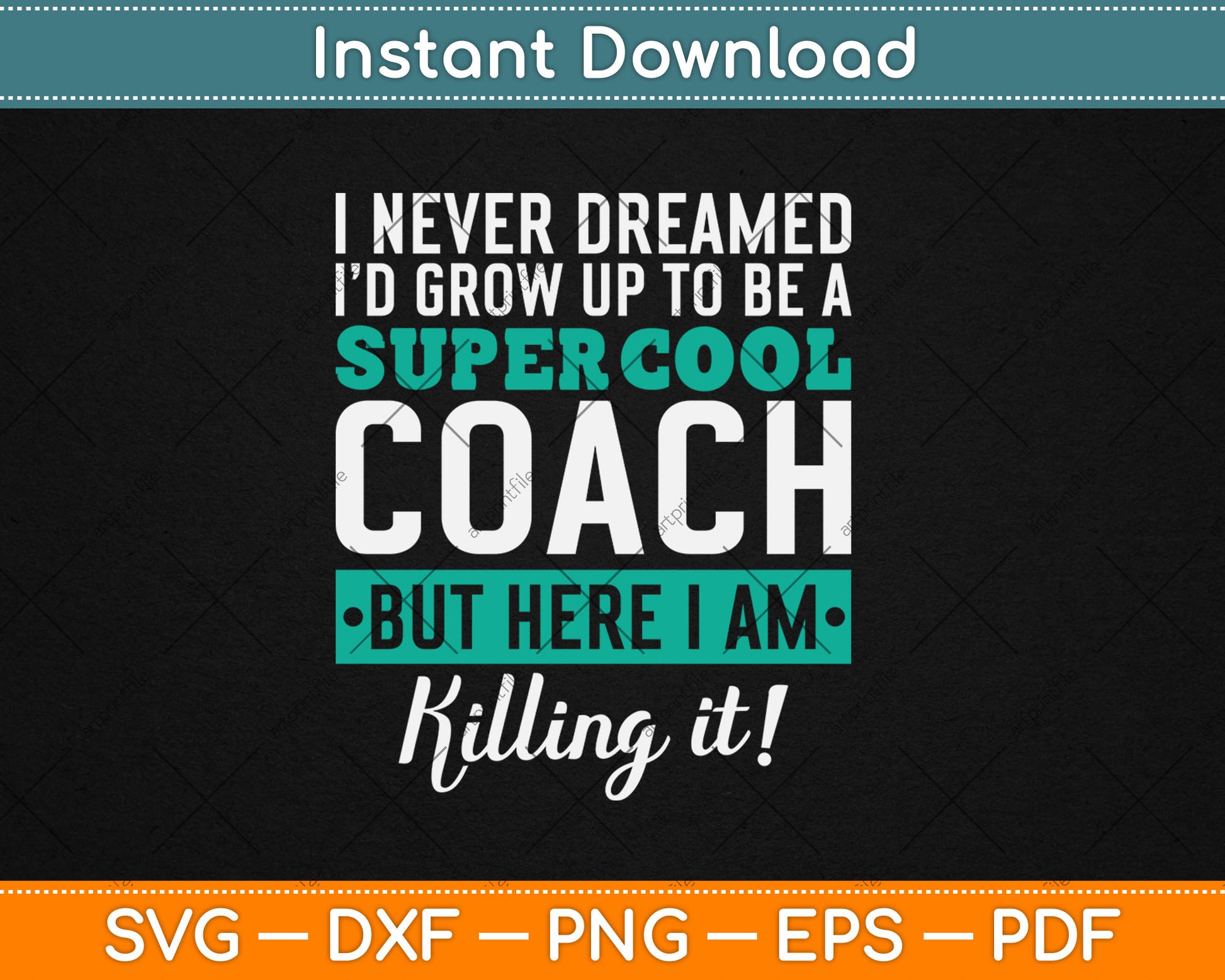 Funny Coach Appreciation Thank You Gift Svg Digital Cutting File
