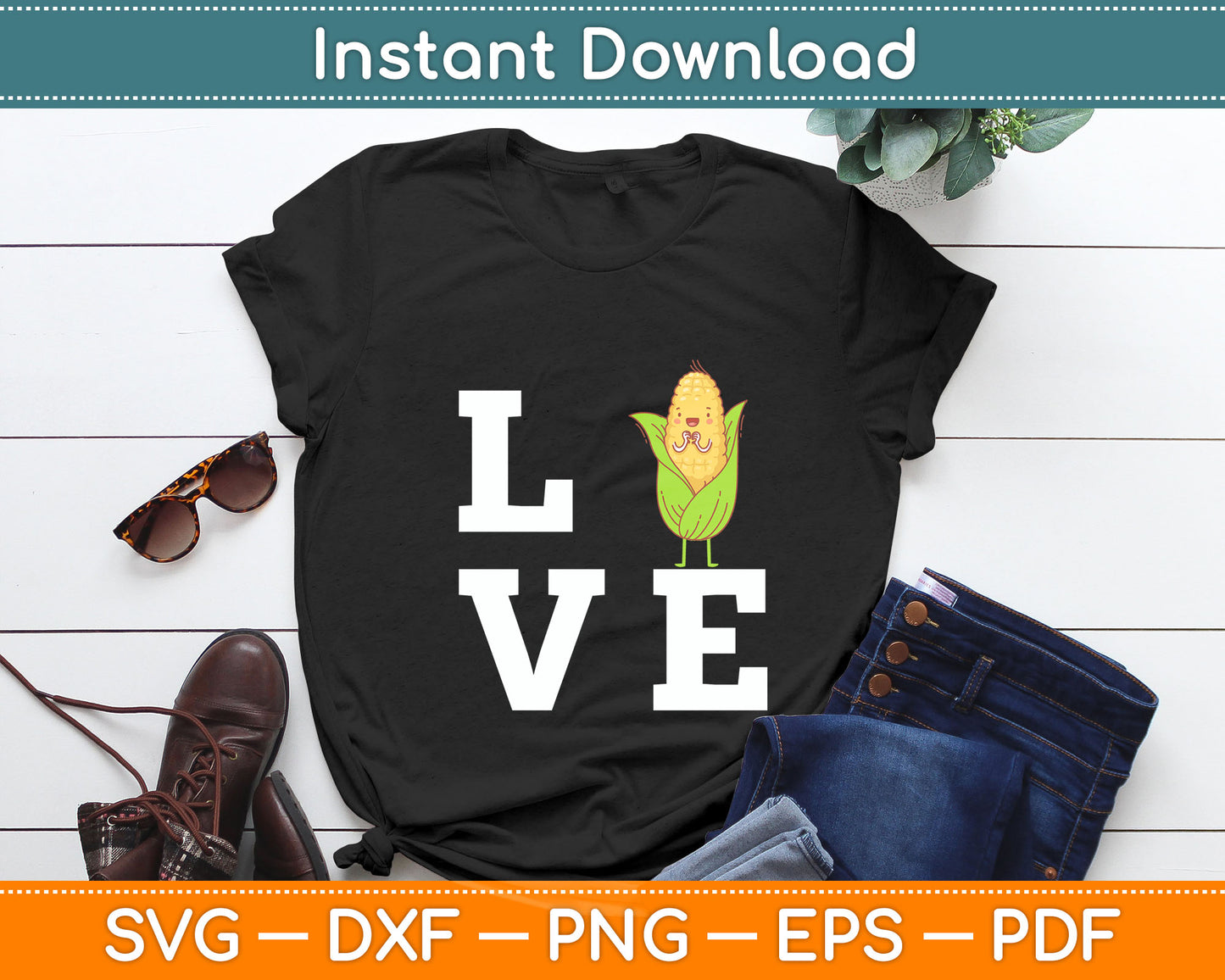 Funny Corn Lover Svg Digital Cutting File
