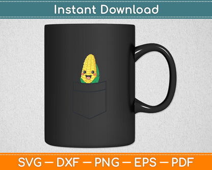 Funny Corn Pocket Corn Lover Svg Digital Cutting File