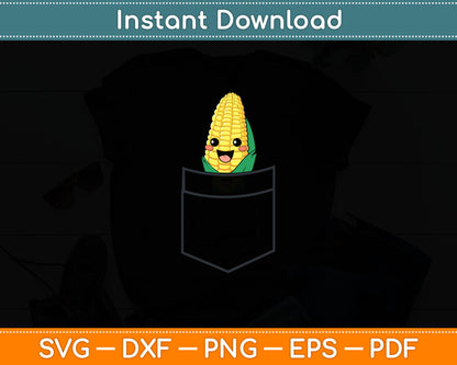 Funny Corn Pocket Corn Lover Svg Digital Cutting File