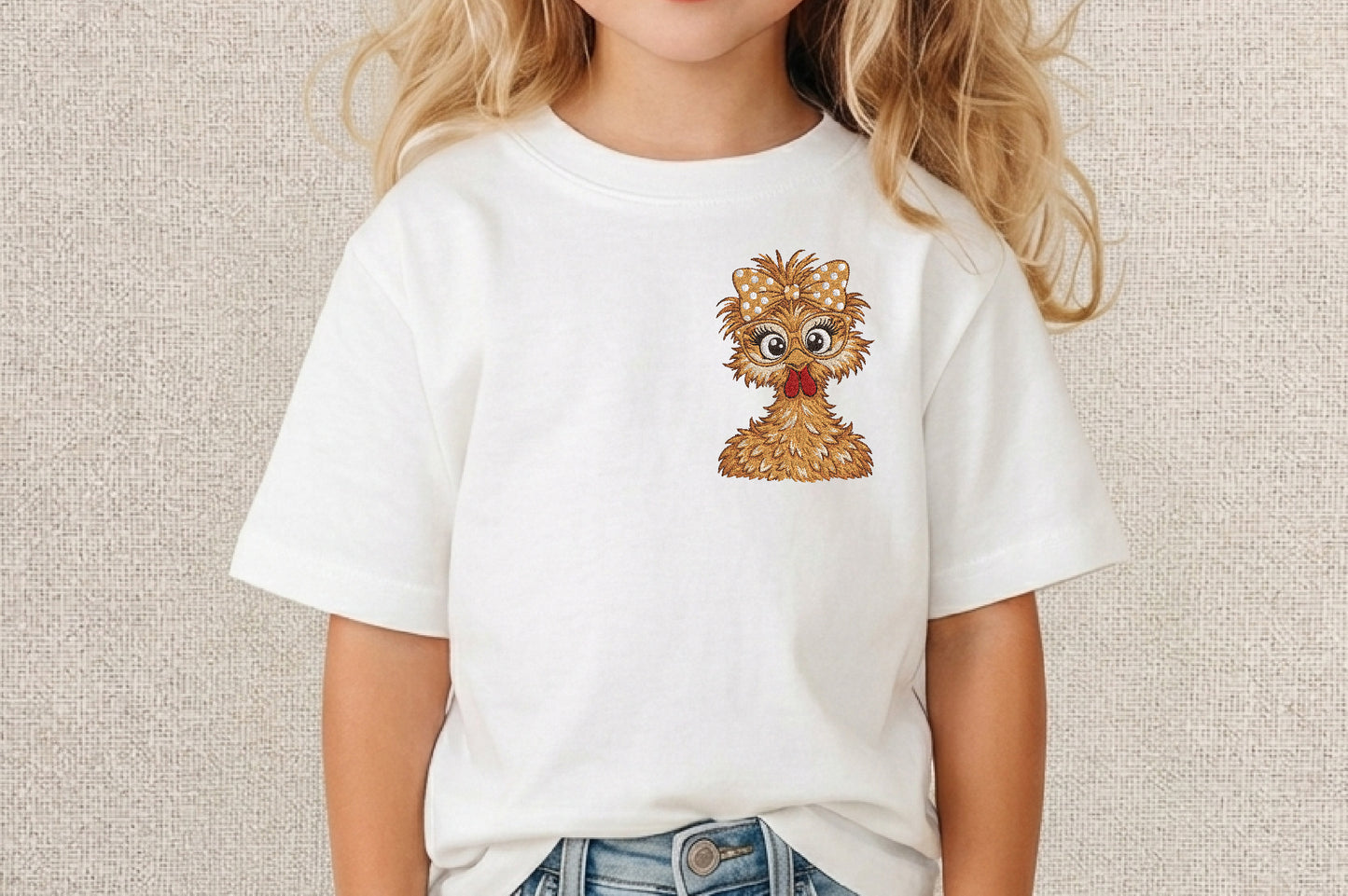 Funny Crazy Chicken Embroidery Design – Hilarious Chicken Machine Embroidery Pattern, Funny Farm Animal & Country Embroidery Design