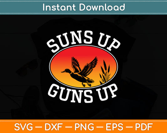 Funny Duck Hunting Duck Shooting Waterfowl Gift Svg Digital Cutting File