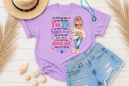 Funny Getting Old Sublimation PNG Sarcastic Aging Humor Quote Design