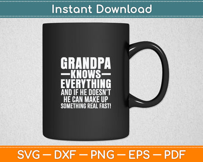Funny Grandpa Art For Grandpa Men Grandfathers Day Papi Svg Digital Cutting File