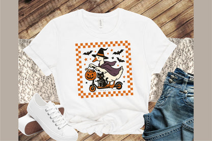 Funny Halloween Silly Goose Witch PNG