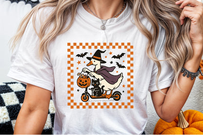 Funny Halloween Silly Goose Witch PNG