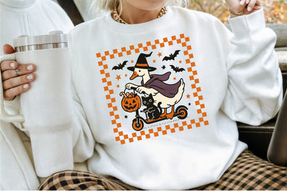 Funny Halloween Silly Goose Witch PNG