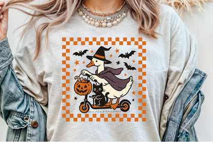 Funny Halloween Silly Goose Witch PNG