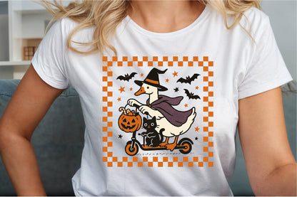 Funny Halloween Silly Goose Witch PNG
