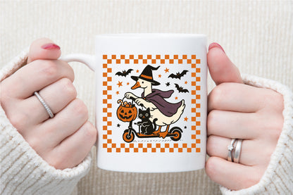 Funny Halloween Silly Goose Witch PNG