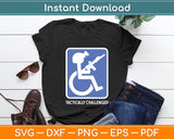 Funny Handicap Military Tactically Challenged Officer Svg Design Digital Cutting File