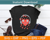 Funny Heart Headphone Valentines Day Svg Digital Cutting File