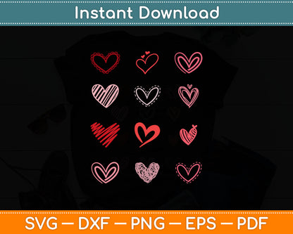 Funny Heart Lovers Valentine's Day Svg Digital Cutting File