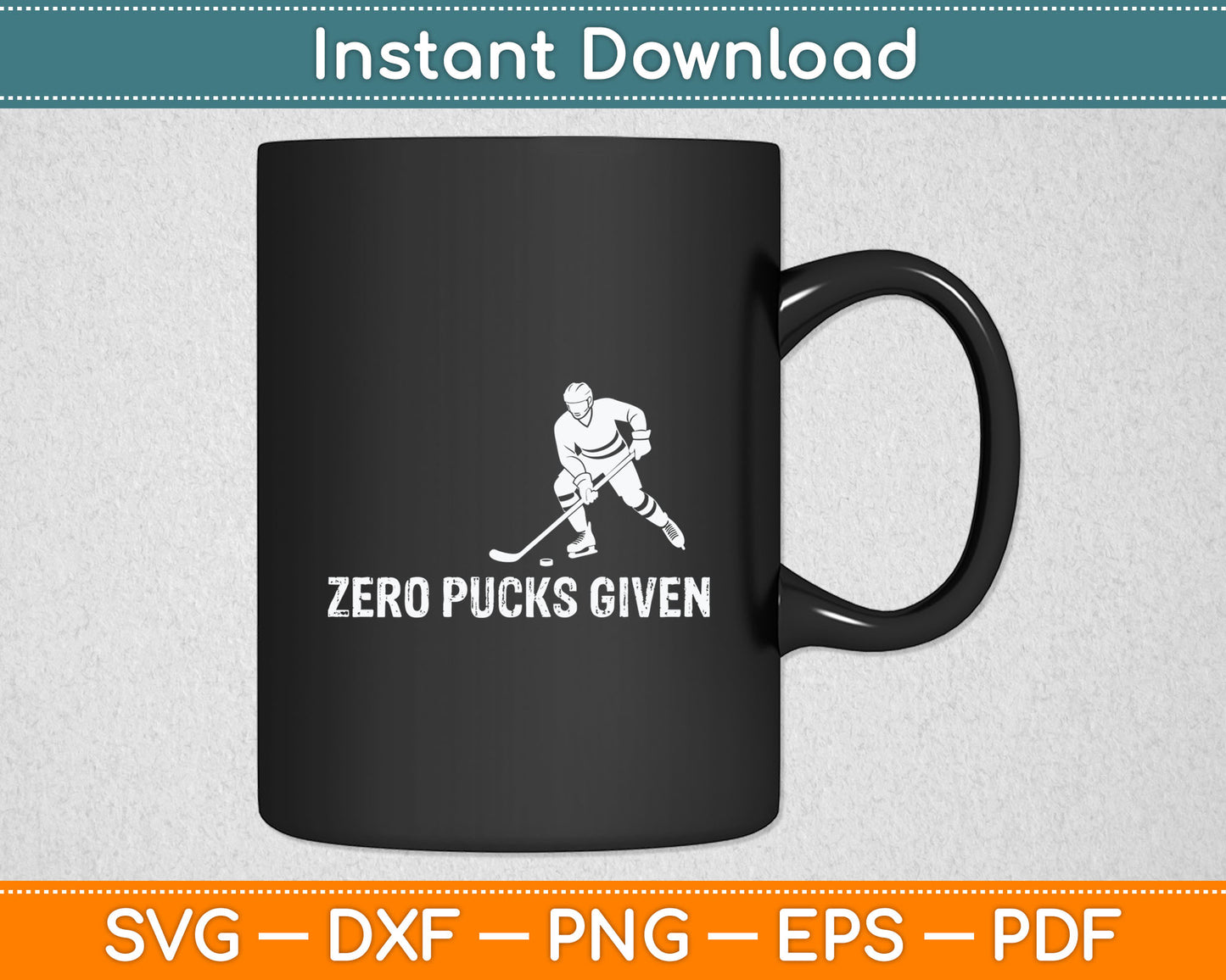Funny Hockey Zero Pucks Given Sports Player Gift Svg Digital Cutting File