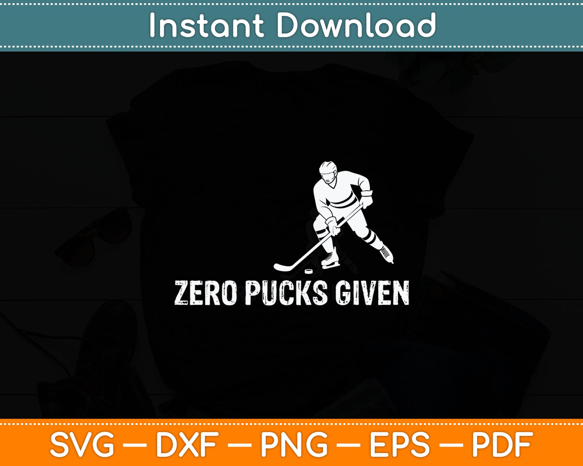Funny Hockey Zero Pucks Given Sports Player Gift Svg Digital Cutting File