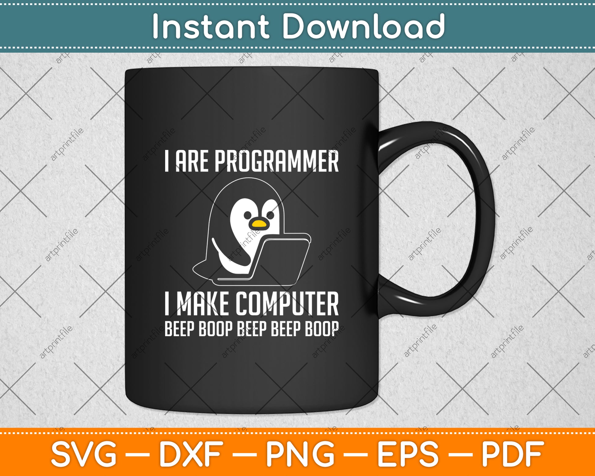 Funny I Are Programmer Programming Coding Nerd Penguin Lover Svg File ...