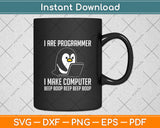 Funny I Are Programmer Programming Coding Nerd Penguin Lover Svg Digital Cutting File