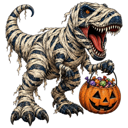 Funny Halloween T-Rex Dinosaur PNG