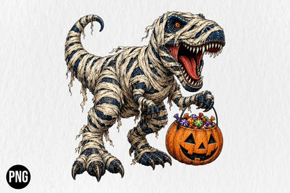 Funny Halloween T-Rex Dinosaur PNG