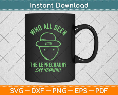 Funny Leprechaun Amateur Sketch Meme Irish St Patricks Day Svg Digital Cutting File