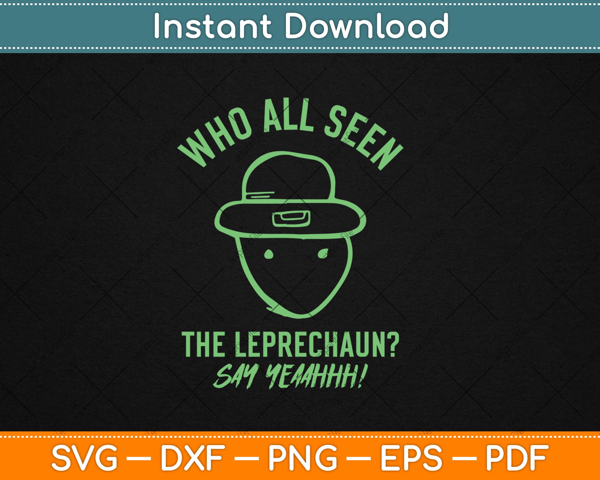 Funny Leprechaun Amateur Sketch Meme Irish St Patricks Day Svg Digital Cutting File