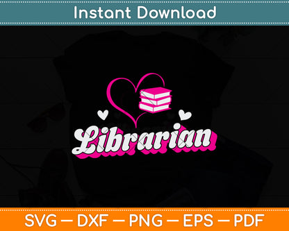 Funny Librarian Book Lover Svg Digital Cutting File