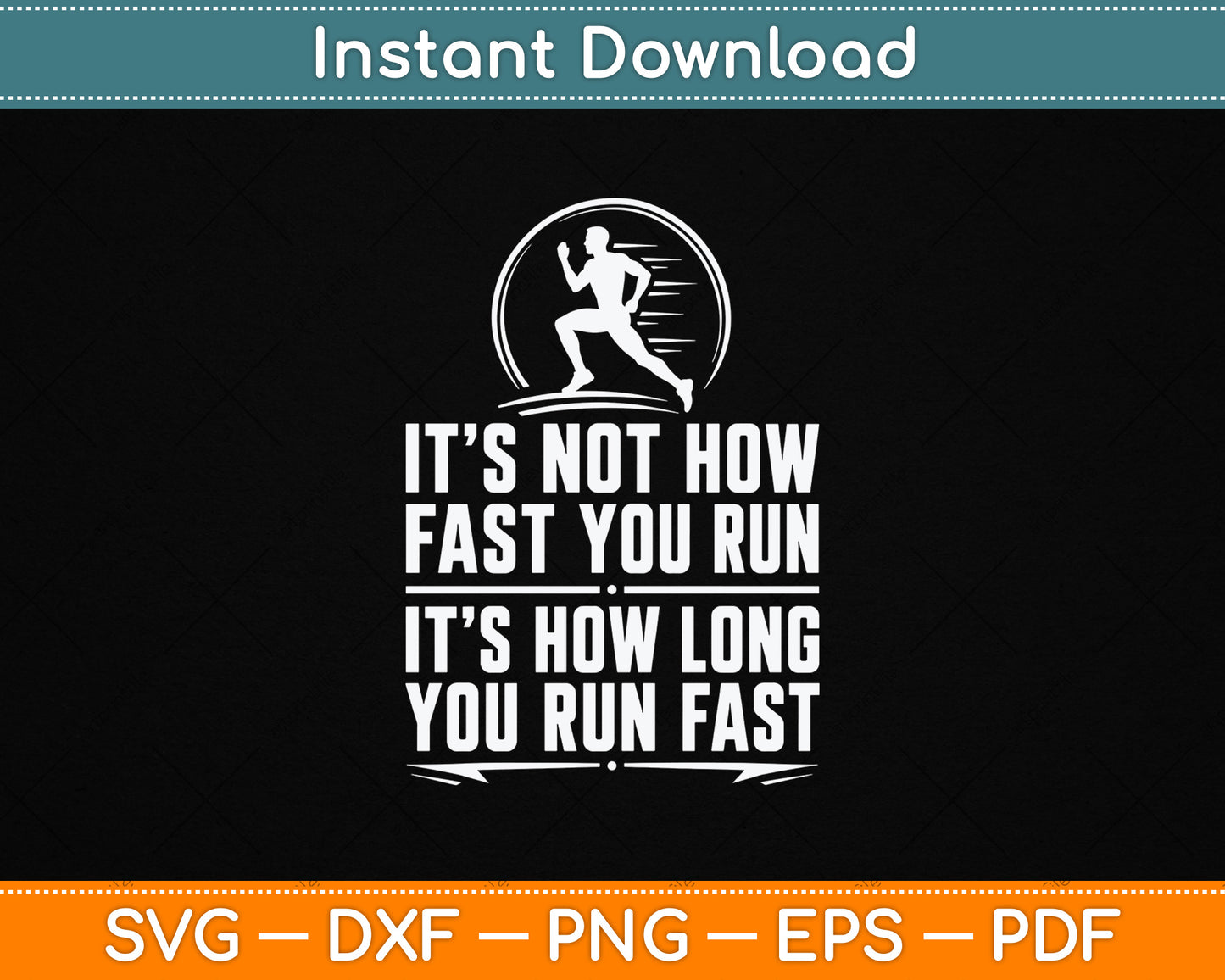 Funny Long Distance Runner XC Coach Cross Country Gift SVG Digital Cutting File