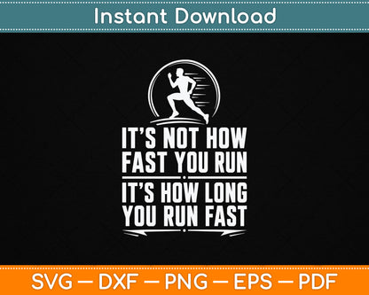 Funny Long Distance Runner XC Coach Cross Country Gift SVG Digital Cutting File