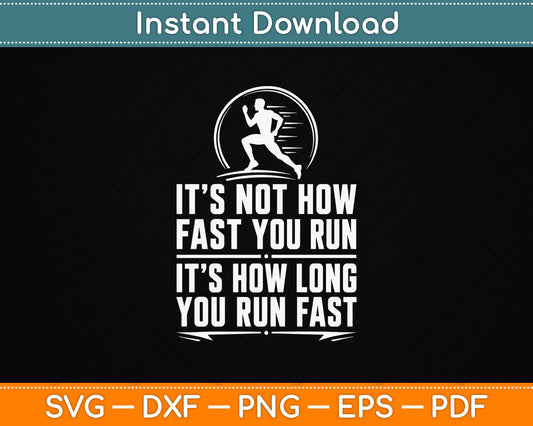 Funny long distance runner SVG design for cross country athletes and XC coaches