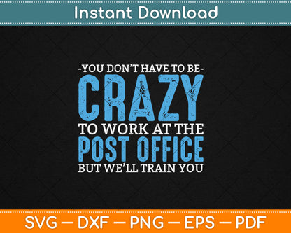 Funny Mail Carrier Postal Post Office Worker Postman Mailman Svg Digital Cutting File